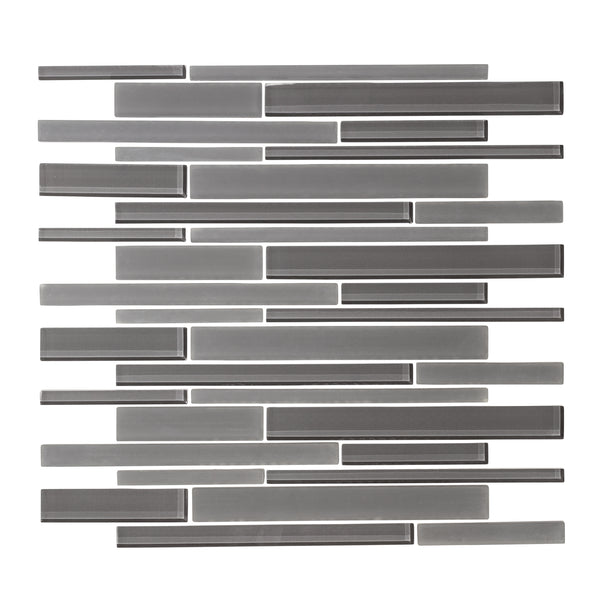 Taupe Gray Glass Mosaic
