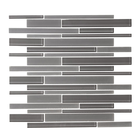Taupe Gray Glass Mosaic