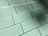 Seafoam 3x6 Glass Subway Tile