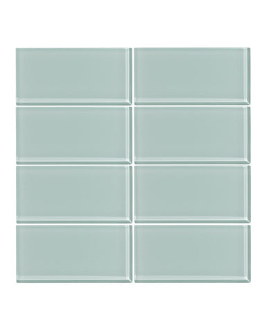 Seafoam 3x6 Glass Subway Tile