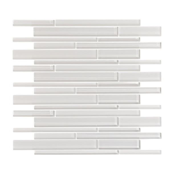 Ice White Glass Mosaic