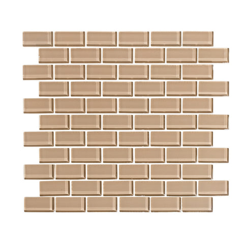 Brown Sugar 1x2 Glass Subway Tile Mosaic