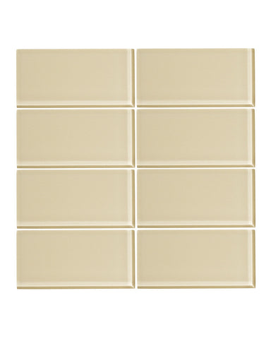 Sandstone 3x6 Glass Subway Tile