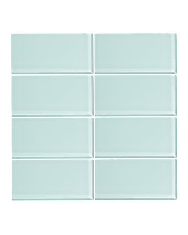 Spring Blue 3x6 Glass Subway Tile