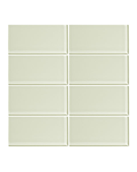 Honey Dew 3x6 Glass Subway Tile