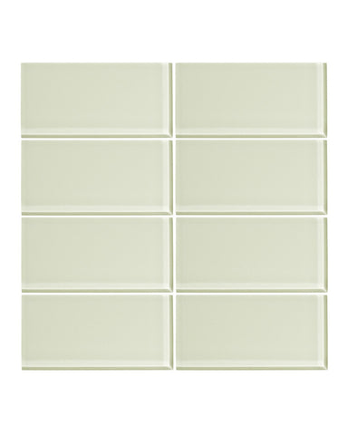 Honey Dew 3x6 Glass Subway Tile