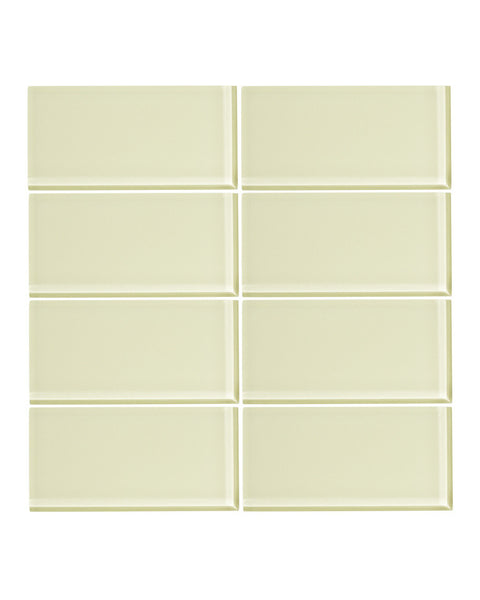 Lime Sorbet 3x6 Glass Subway Tile