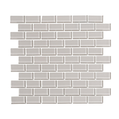 Cathedral Gray 1x2 Glass Subway Tile Mosaic