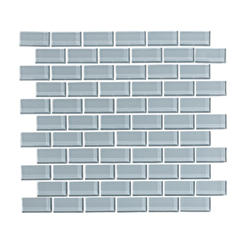 Cadet Gray 1x2 Glass Subway Tile Mosaic