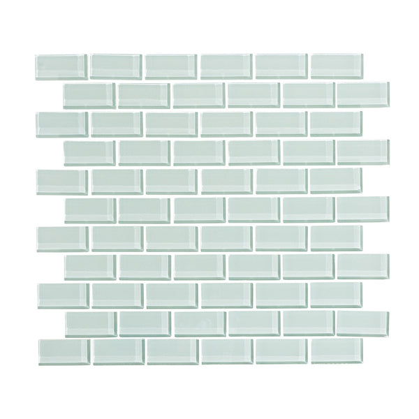 Seafoam 1x2 Glass Subway Tile Mosaic