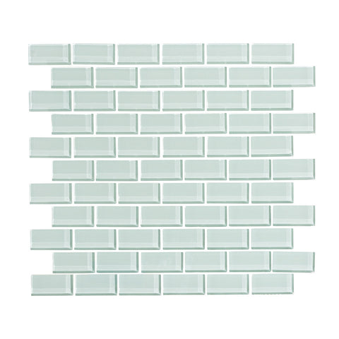 Seafoam 1x2 Glass Subway Tile Mosaic