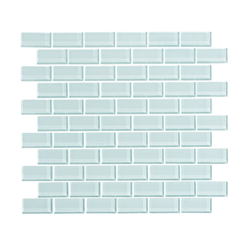 Spring Blue 1x2 Glass Subway Tile Mosaic